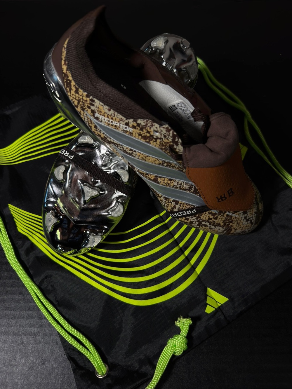 adidas Predator Soccer Cleats in Brown and Silver